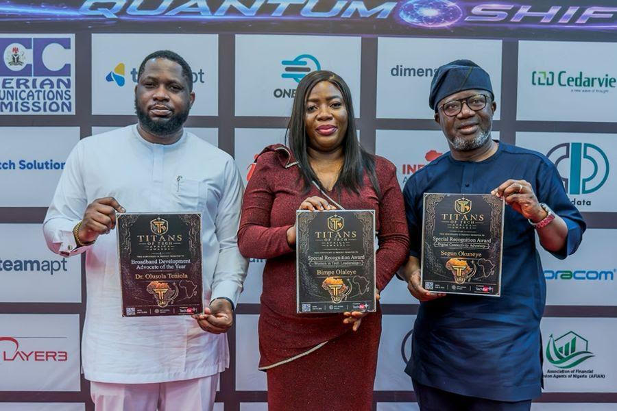 ipNX's Bimpe Olaleye, Olusola Teniola, and Segun Okuneye Honoured at Titans of Tech Africa Awards