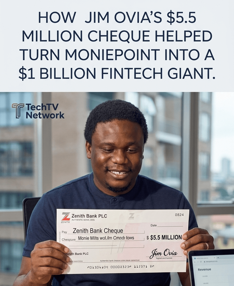 How Jim Ovia’s $5.5 Million Cheque Helped Turn Moniepoint Into a $1 Billion Fintech Giant